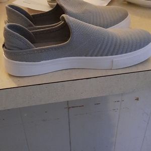 7.5 slip on Grey shoes